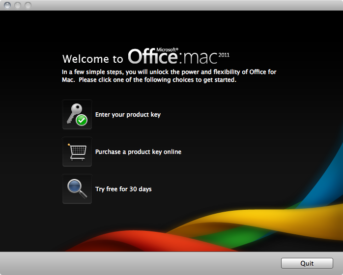 ms office mac 2011 product key