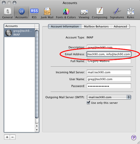 create a new mac email address