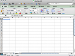 Microsoft Excel 2011 Interface